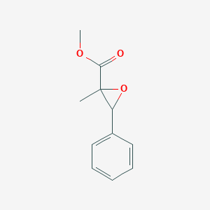 molecular formula C11H12O3 B164233 Methyl-2-methyl-3-phenylglycidate CAS No. 80532-66-7