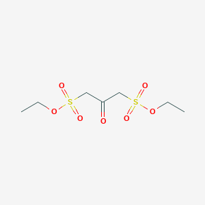 molecular formula C7H14O7S2 B1642363 Acetonedisulfonic acid diethyl ester 