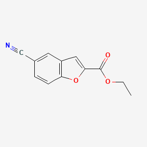 molecular formula C12H9NO3 B1642429 Ethyl 5-cyanobenzofuran-2-carboxylate 