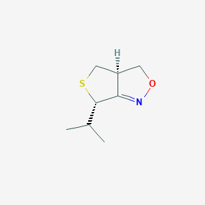 molecular formula C8H13NOS B164245 3H,6H-Thieno[3,4-c]isoxazole,3a,4-dihydro-6-(1-methylethyl)-,cis-(9CI) CAS No. 127865-49-0