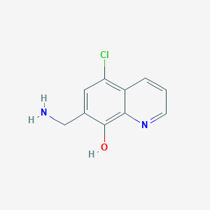 molecular formula C10H9ClN2O B1642466 7-(Aminomethyl)-5-chloroquinolin-8-ol 