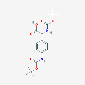 tert-Butoxycarbonylamino-(4-tert-butoxycarbonylamino-phenyl)-acetic acid