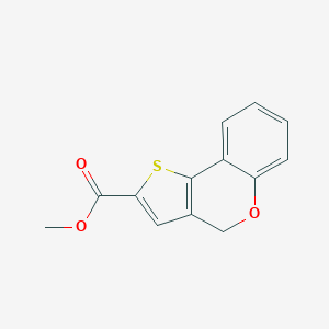 molecular formula C13H10O3S B164250 4H-噻吩并[3,2-c]色烯-2-甲酸甲酯 CAS No. 126522-01-8