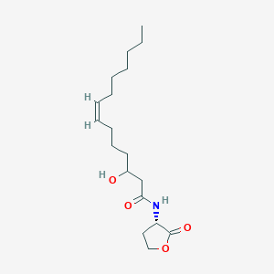molecular formula C18H31NO4 B164251 N-(3-Hydroxy-7-cis-tetradecenoyl)homoserine lactone CAS No. 273734-65-9