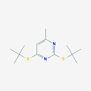 2,4-bis-tert-Butylsulfanyl-6-methyl-pyrimidine
