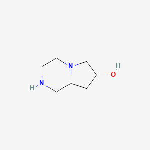 molecular formula C7H14N2O B1642537 Octahydro-pyrrolo[1,2-a]pyrazin-7-ol CAS No. 96563-78-9