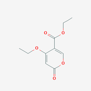 molecular formula C10H12O5 B164254 ethyl 4-ethoxy-2-oxo-2H-pyran-5-carboxylate CAS No. 127351-39-7