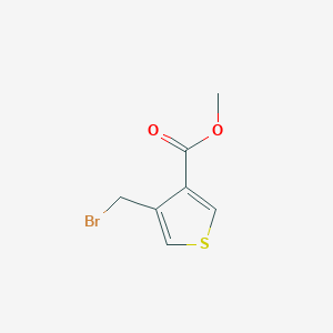 molecular formula C7H7BrO2S B1642553 Methyl 4-(bromomethyl)thiophene-3-carboxylate 