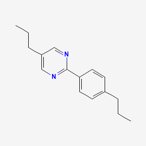 molecular formula C16H20N2 B1642556 5-Propyl-2-(4-propylphenyl)pyrimidine 