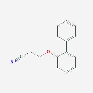 molecular formula C15H13NO B164260 3-(2-Phenylphenoxy)propanenitrile CAS No. 125849-31-2