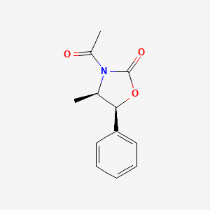 molecular formula C12H13NO3 B1642600 N-Acetyl-(4S,5R)-4-methyl 5-phenyl-2-oxazolidinone 