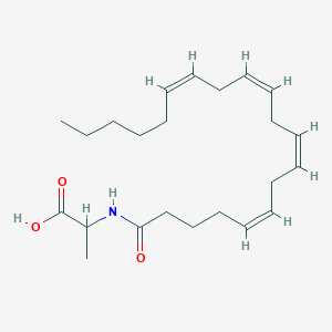 molecular formula C23H37NO3 B164261 N-Arachidonoyl-L-Alanine CAS No. 401941-73-9