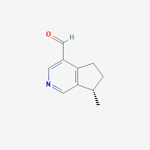 (7S)-7-Methyl-6,7-dihydro-5H-cyclopenta[c]pyridine-4-carbaldehyde