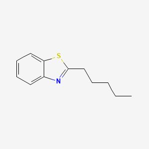 molecular formula C12H15NS B1642625 2-Pentyl-1,3-benzothiazole 