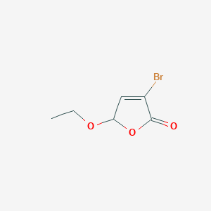molecular formula C6H7BrO3 B1642627 3-Bromo-5-ethoxy-2(5H)-furanone 