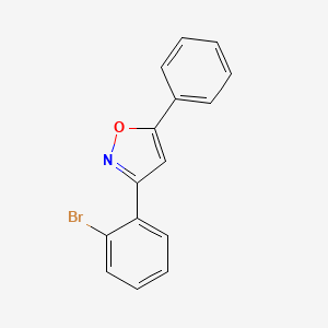 molecular formula C15H10BrNO B1642652 3-(2-Bromophenyl)-5-phenylisoxazole 