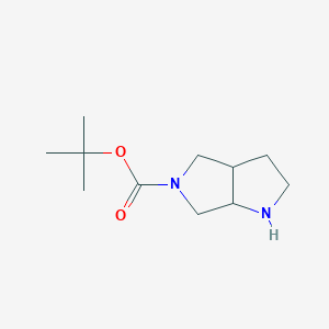 molecular formula C11H20N2O2 B164266 5-Boc-六氢吡咯并[3,4-b]吡咯 CAS No. 132414-81-4