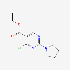 Ethyl4-chloro-2-(pyrrolidin-1-yl)pyrimidine-5-carboxylate