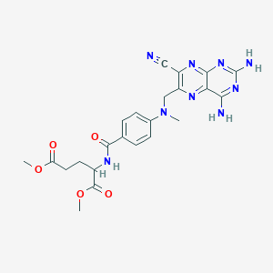 molecular formula C23H25N9O5 B1642665 7-Cyanomethotrexate Dimethyl Ester 