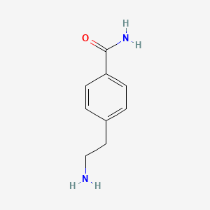 molecular formula C9H12N2O B1642671 4-(2-Aminoethyl)benzamide 