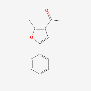 molecular formula C13H12O2 B1642712 2-Methyl-3-acetyl-5-phenylfuran 