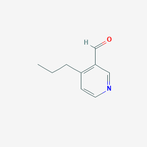 molecular formula C9H11NO B1642782 4-Propylnicotinaldehyde 