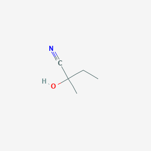 molecular formula C5H9NO B016428 2-Hydroxy-2-methylbutanenitrile CAS No. 4111-08-4