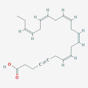 molecular formula C22H30O2 B164280 (7Z,10Z,13Z,16Z,19Z)-docosa-7,10,13,16,19-pentaen-4-ynoic Acid CAS No. 660429-97-0