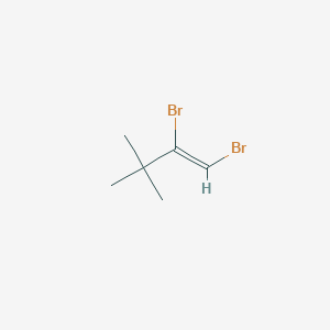 molecular formula C6H10Br2 B1642846 1,2-Dibromo-3,3-dimethyl-1-butene 