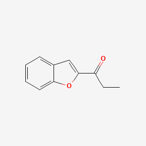 molecular formula C11H10O2 B1642979 1-Propanone, 1-(2-benzofuranyl)- 