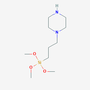 molecular formula C10H24N2O3Si B1642983 3-Piperazinopropyltrimethoxysilane 