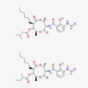 molecular formula C56H80N4O18 B016430 抗霉素 A1 CAS No. 642-15-9