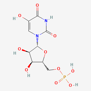 [(2R,3S,4R,5R)-3,4-dihydroxy-5-(5-hydroxy-2,4-dioxopyrimidin-1-yl)oxolan-2-yl]methyl dihydrogen phosphate