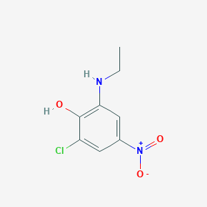 molecular formula C8H9ClN2O3 B164306 2-Chloro-6-(ethylamino)-4-nitrophenol CAS No. 131657-78-8