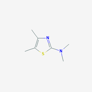 molecular formula C7H12N2S B1643214 N,N,4,5-tetramethyl-1,3-thiazol-2-amine 