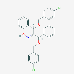 molecular formula C29H25Cl2NO3 B164325 4-Chlorophenylmethoxybenzyl ketoxime CAS No. 138772-64-2