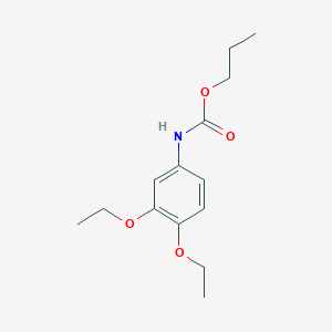 (3,4-Diethoxyphenyl)carbamic acid propyl ester