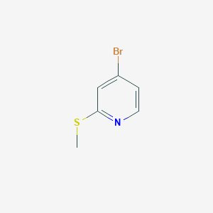 molecular formula C6H6BrNS B1643308 4-Bromo-2-(methylsulfanyl)pyridine 