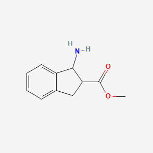 molecular formula C11H13NO2 B1643314 methyl 1-amino-2,3-dihydro-1H-indene-2-carboxylate 