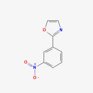molecular formula C9H6N2O3 B1643337 2-(3-NITROPHENYL)OXAZOLE 