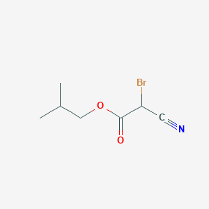 molecular formula C7H10BrNO2 B164334 2-Methylpropyl 2-bromo-2-cyanoacetate CAS No. 131534-55-9