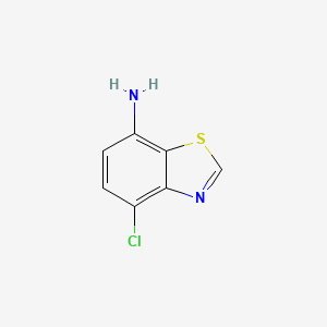 molecular formula C7H5ClN2S B1643358 7-Benzothiazolamine, 4-chloro- 