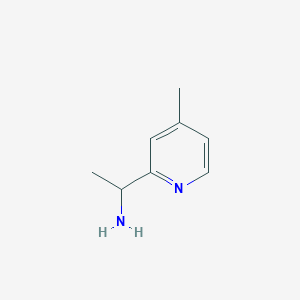 molecular formula C8H12N2 B1643393 1-(4-Methyl-pyridin-2-YL)-ethylamine CAS No. 58088-63-4