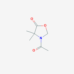 molecular formula C7H11NO3 B164343 3-Acetyl-4,4-dimethyl-1,3-oxazolidin-5-one CAS No. 126118-47-6
