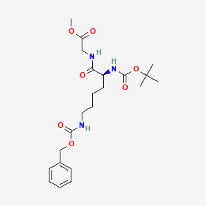 molecular formula C22H33N3O7 B1643450 Boc-lys(Z)-gly-ome CAS No. 23234-35-7
