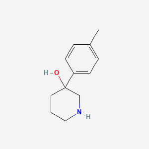 molecular formula C12H17NO B1643504 3-(p-Tolyl)piperidin-3-ol 