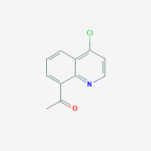 molecular formula C11H8ClNO B1643582 1-(4-Chloroquinolin-8-yl)ethanone CAS No. 114935-94-3
