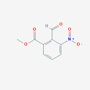 molecular formula C9H7NO5 B1643593 Methyl 2-formyl-3-nitrobenzoate 