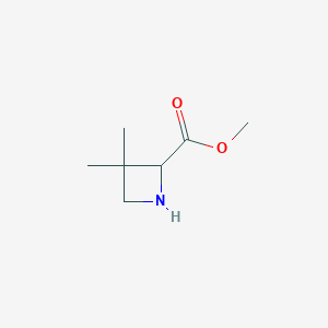 molecular formula C7H13NO2 B1643606 Methyl 3,3-dimethylazetidine-2-carboxylate 