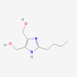 molecular formula C9H16N2O2 B1643637 (2-butyl-1H-imidazole-4,5-diyl)dimethanol 